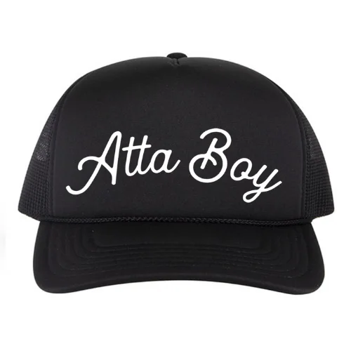 Youth Atta Boy Hat - Black/White