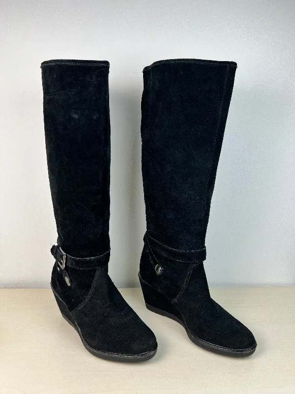 Boots Designer By Coach In Black, Size: 8.5