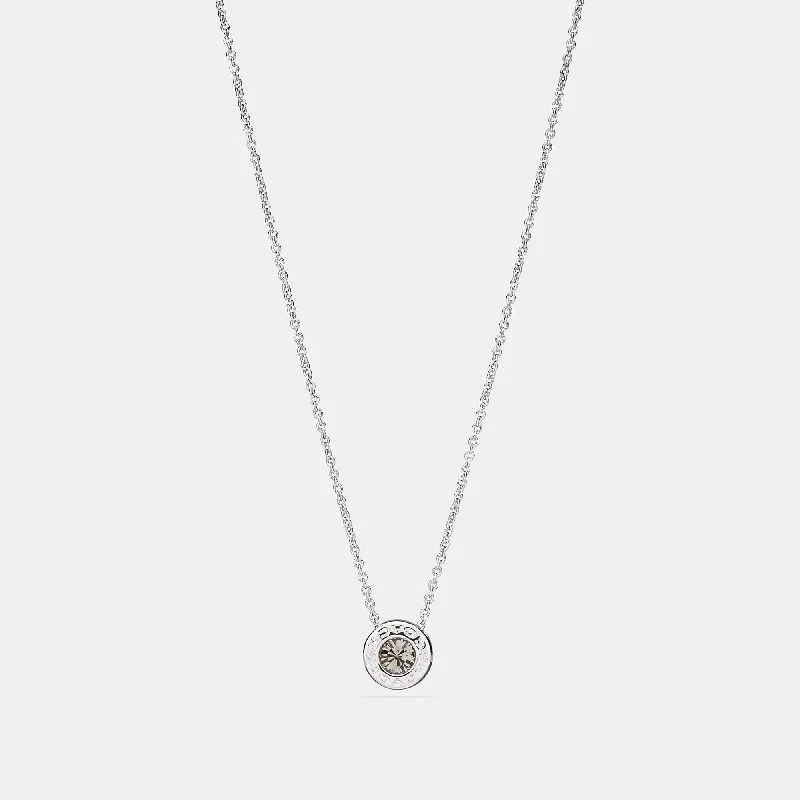 Coach Outlet Open Circle Stone Strand Necklace