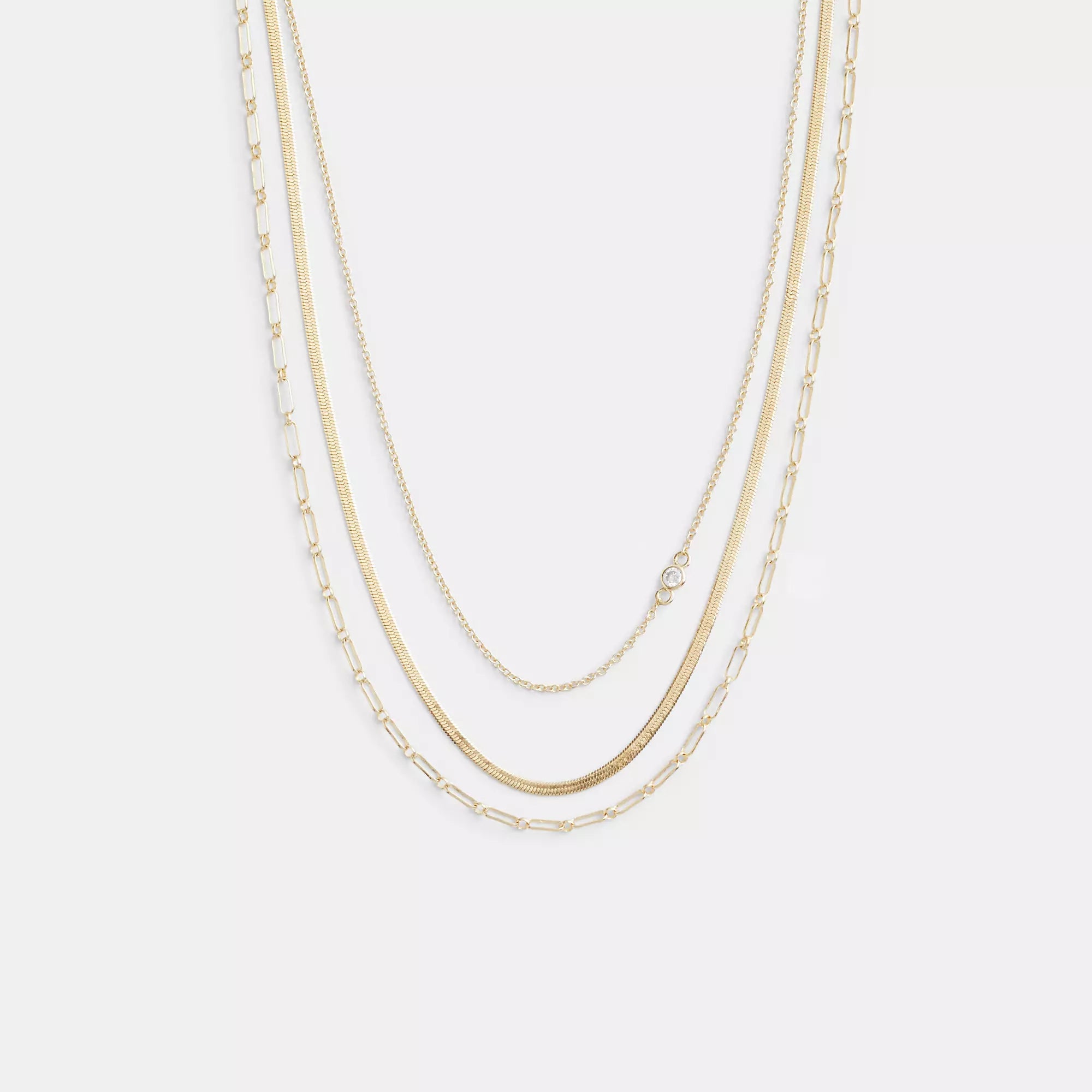 Coach Outlet Delicate Layered Chain Necklace