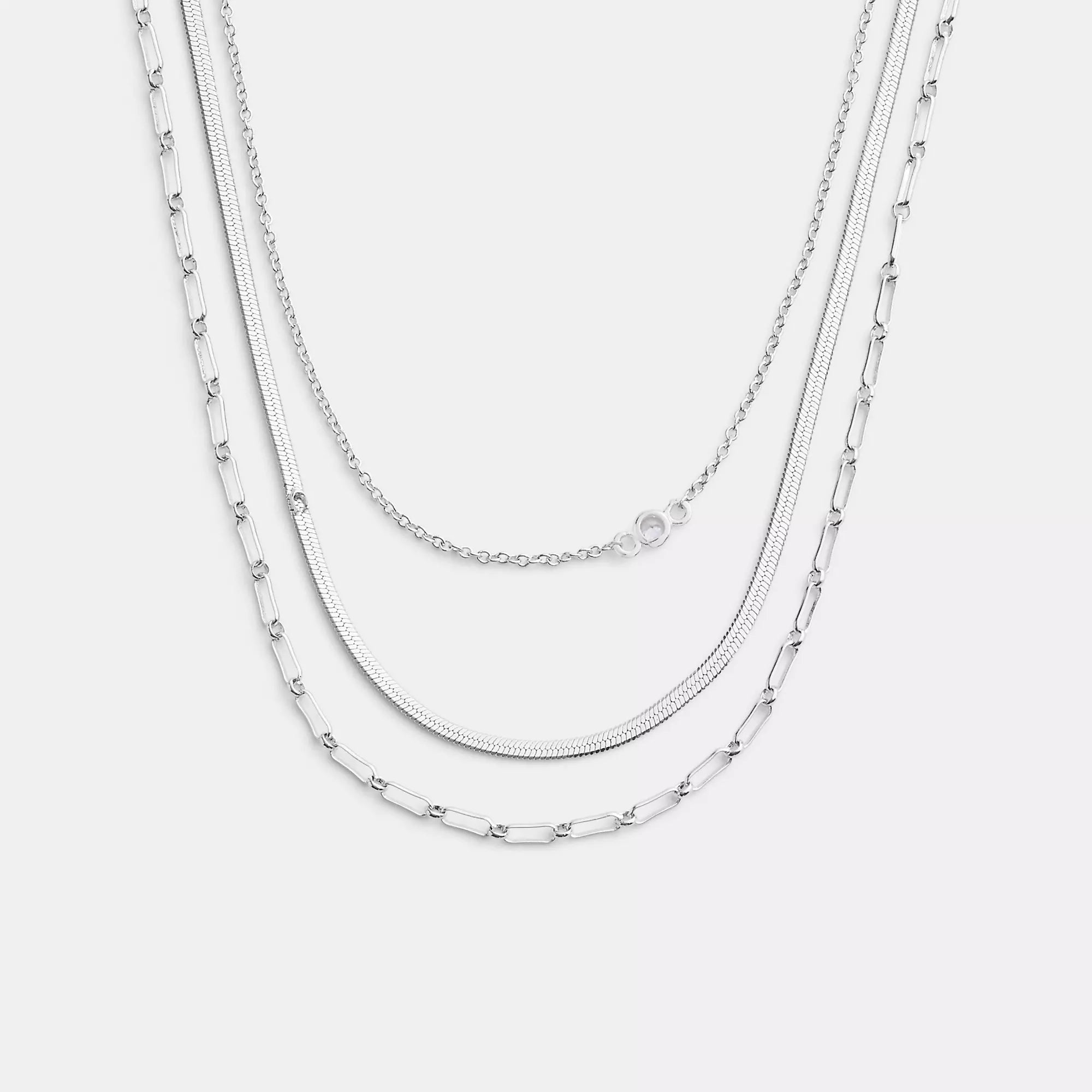 Coach Outlet Layered Chain Necklace