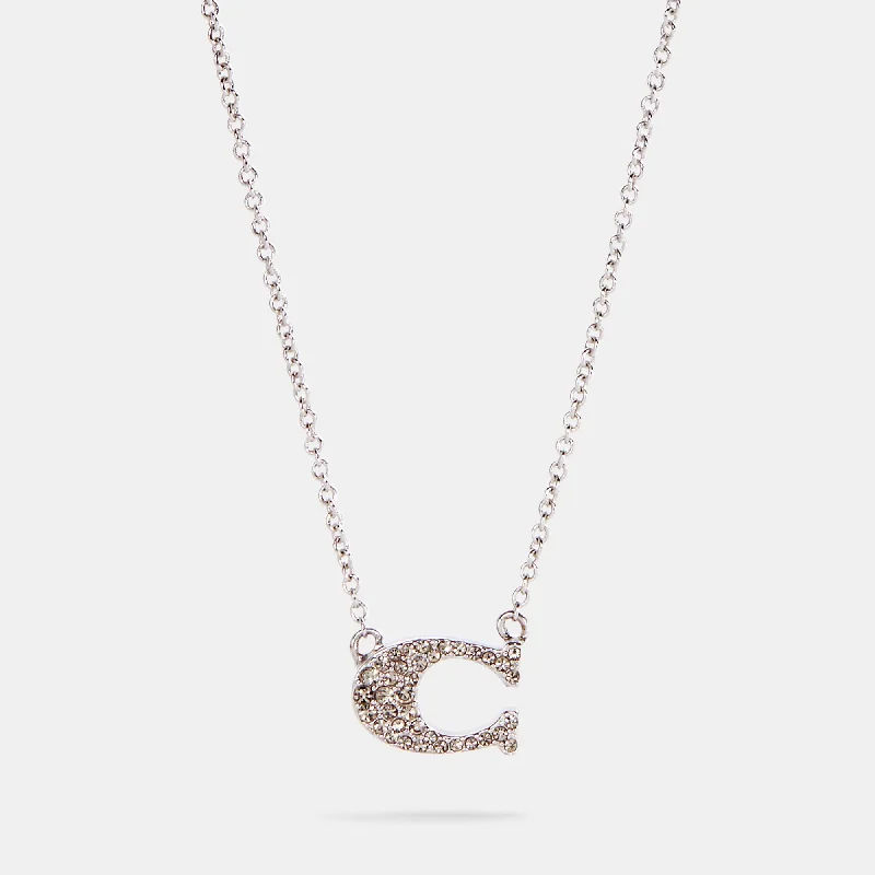 Coach Outlet Pave Signature Necklace