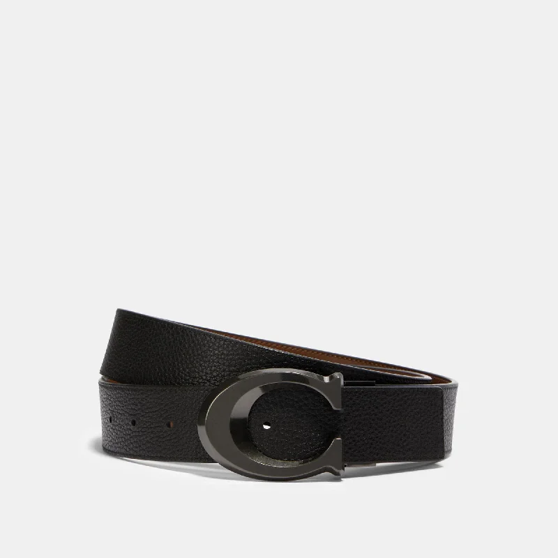 Coach Outlet Signature Buckle Cut To Size Reversible Belt, 38 Mm