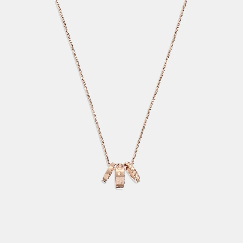 Coach Outlet Signature Rondell Necklace