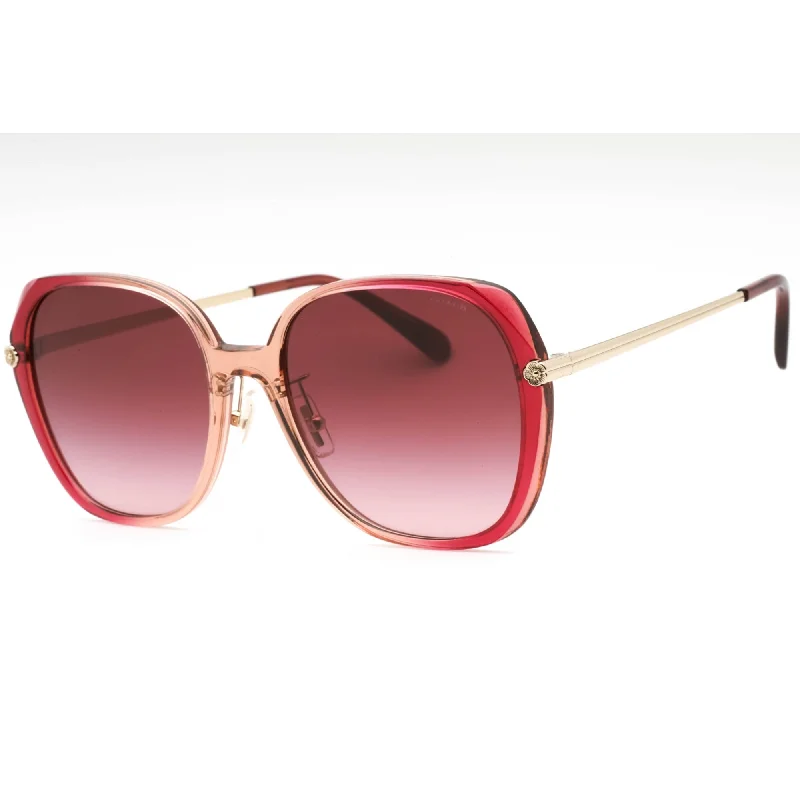 Coach Women's Sunglasses - Burgundy/Pink Gradient Full Rim Frame | 0HC8403D 58268H