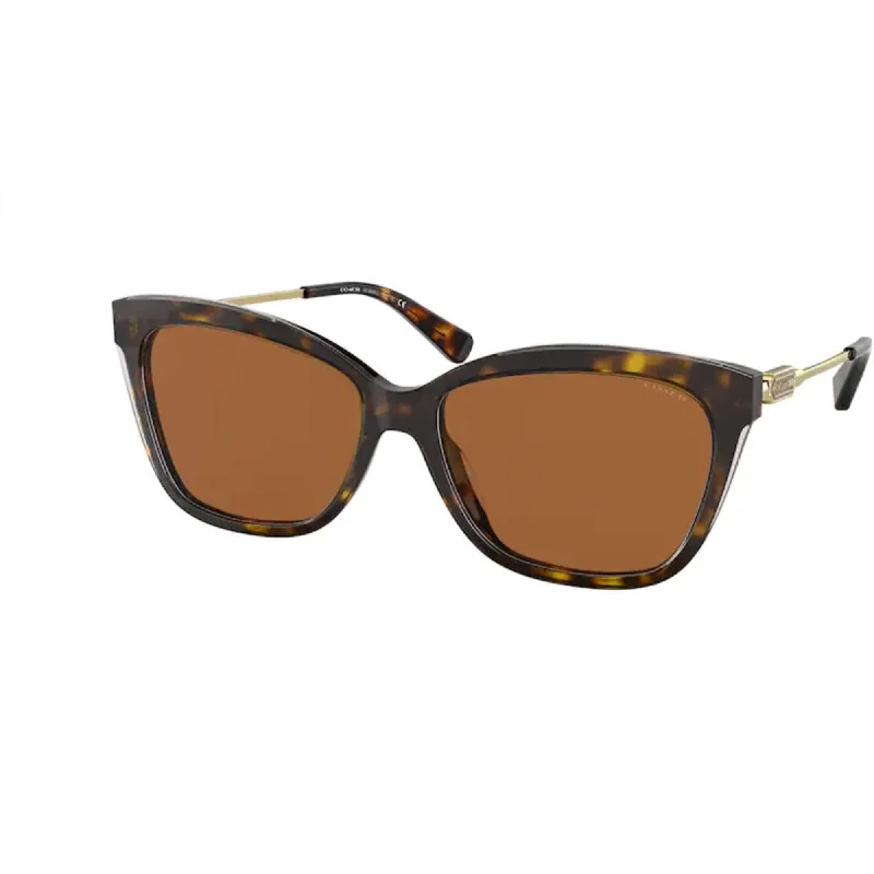 Coach Women's Sunglasses - Dark Tortoise/Gold Plastic Frame | COACH 0HC8305 51207357