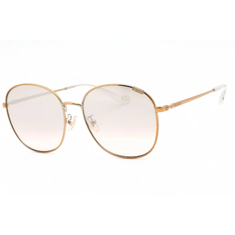 Coach Women's Sunglasses - Rose Gold Metal Full Rim Round Frame | 0HC7134 93318Z