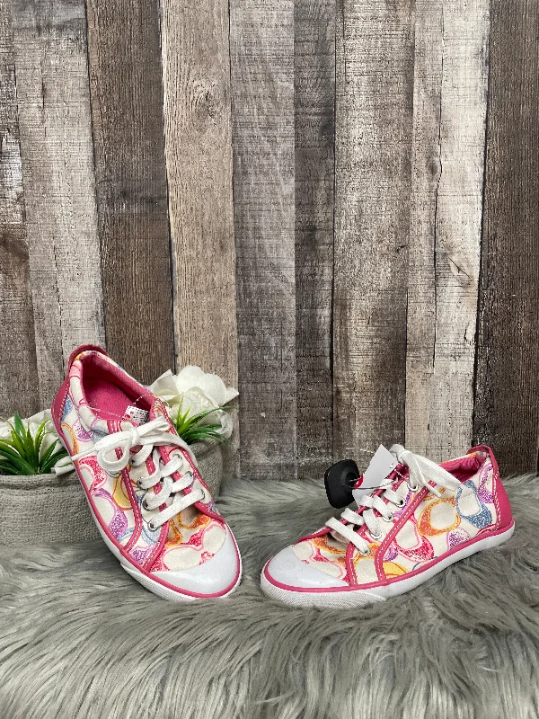 Multi-colored Shoes Sneakers Coach, Size 8