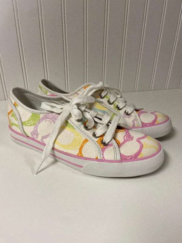 Shoes Designer By Coach In Multi-colored, Size: 6