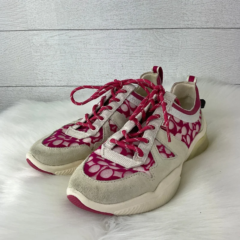 Shoes Designer By Coach In Pink, Size: 7.5