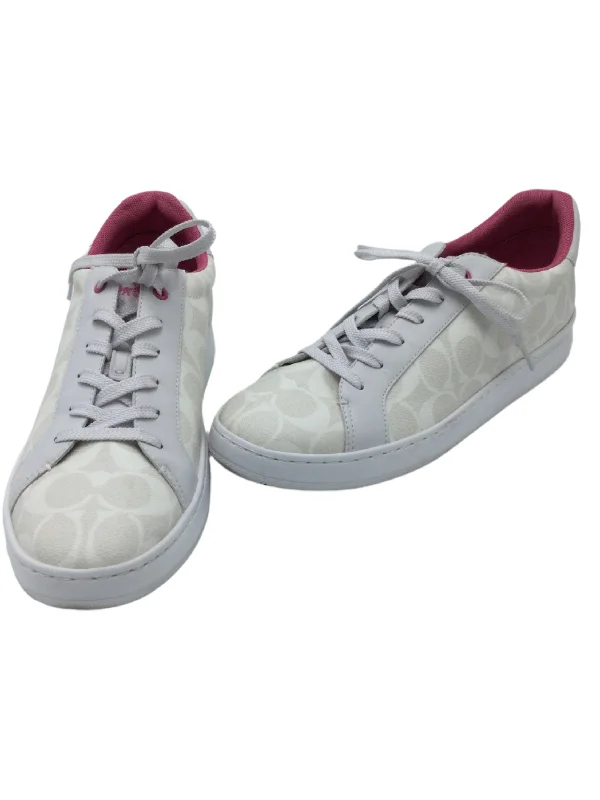 Shoes Designer By Coach In White, Size: 11