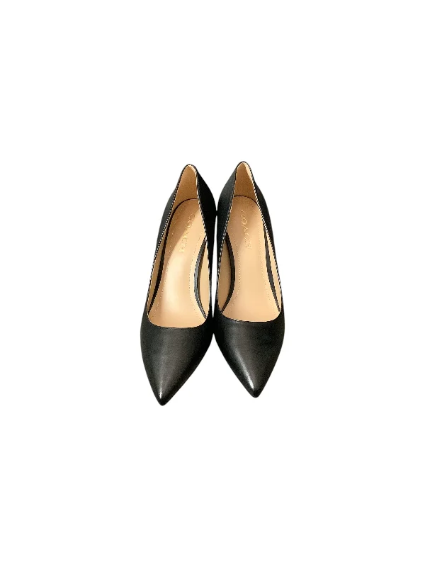 Shoes Heels Stiletto By Coach In Black, Size: 9