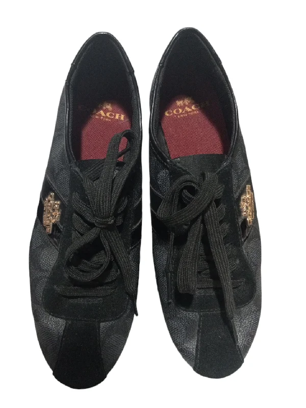 Shoes Sneakers By Coach In Black, Size: 5.5