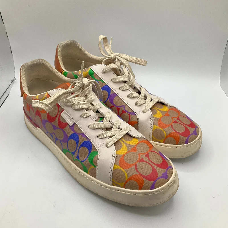 Shoes Sneakers By Coach In Rainbow Print, Size: 13