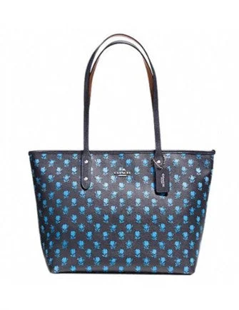 Coach City Zip Top Tote In Badlands Floral Print