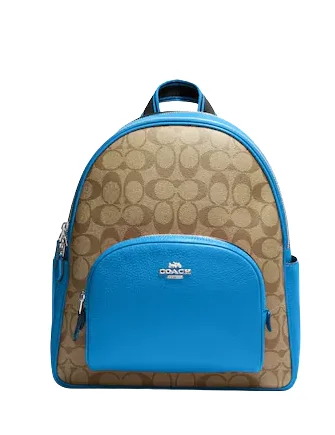 Coach Court Backpack In Signature Canvas