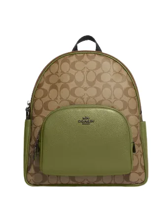 Coach Court Backpack In Signature Canvas