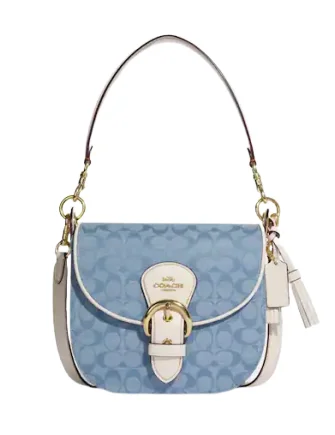 Coach Kleo Shoulder Bag 23 In Signature Chambray