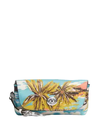 Coach Sunglass Case With Hawaiian Print